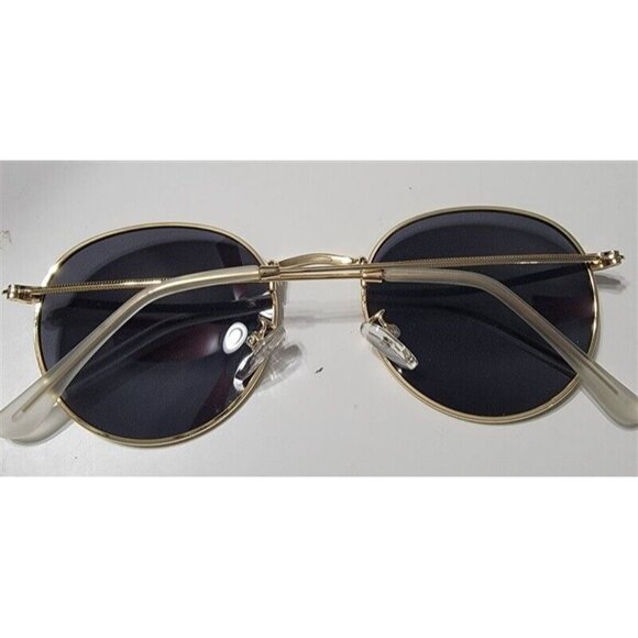 Sojos Round Circle John Lennon Polarized Sunglasses Gold Black Unisex 115241 - Picture 4 of 4